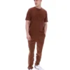 Camiseta Pepe color capuchino con logotipo flocado