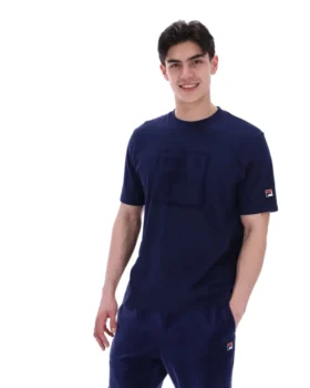 Camiseta Pepe de Fila en azul marino con logotipo flocado