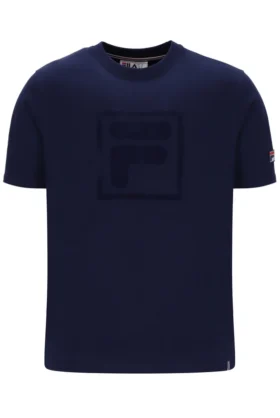 Camiseta Pepe de Fila en azul marino con logotipo flocado
