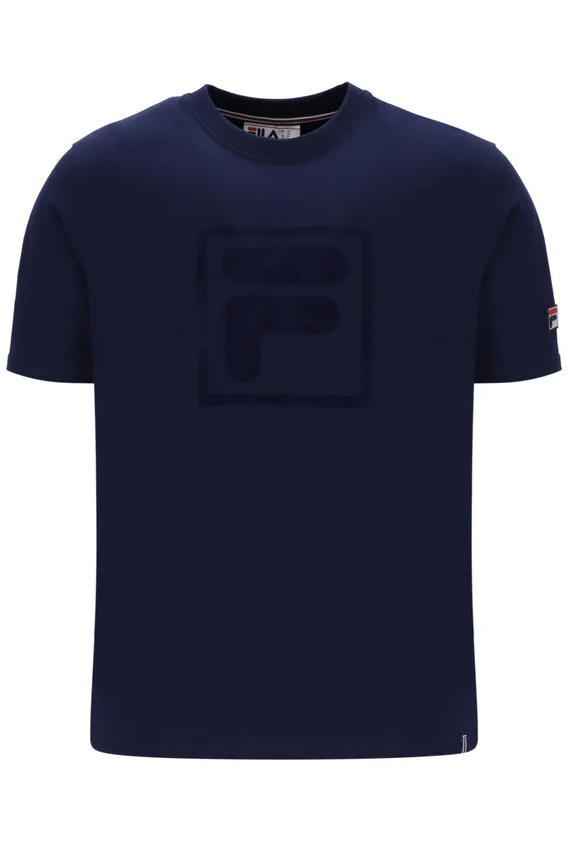 Camiseta Pepe de Fila en azul marino con logotipo flocado