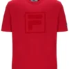 Camiseta Pepe de Fila en rojo con logotipo flocado