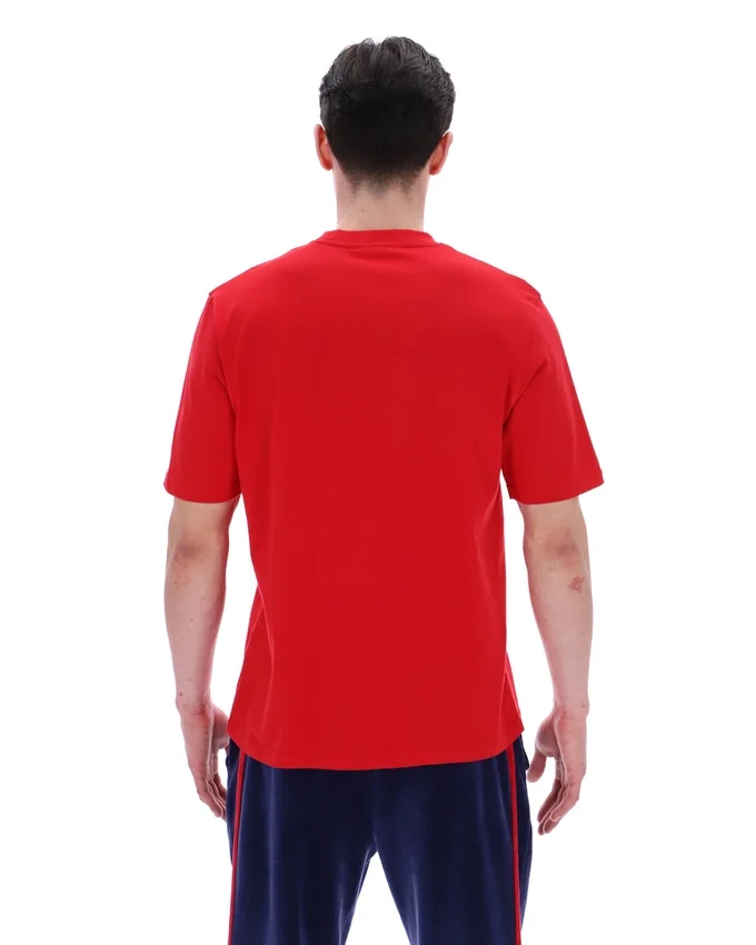 Camiseta Pepe de Fila en rojo con logotipo flocado