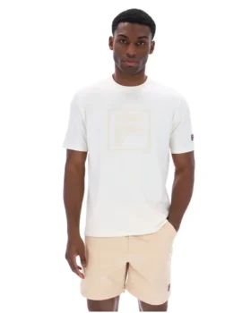 Camiseta Pepe en color Gardenia con logotipo flocado