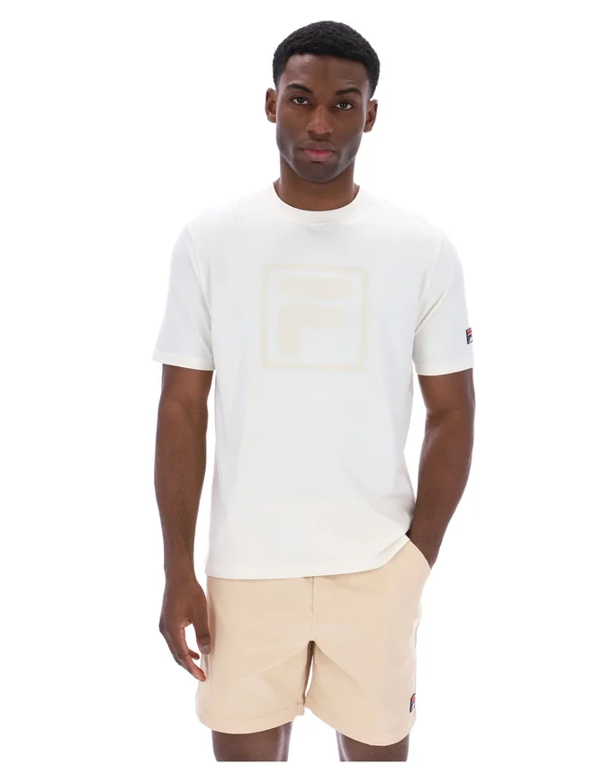 Camiseta Pepe en color Gardenia con logotipo flocado