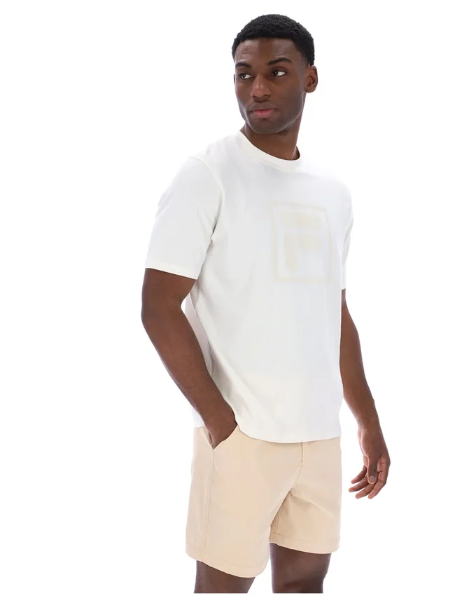 Camiseta Pepe en color Gardenia con logotipo flocado