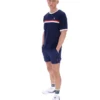 Camiseta Rosario de Fila en azul marino con rayas de felpa