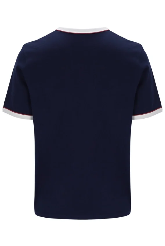 Camiseta Rosario de Fila en azul marino con rayas de felpa