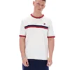 Camiseta Rosario de Gardenia con rayas de felpa