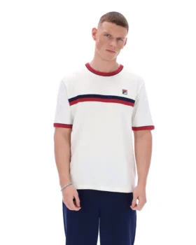Camiseta Rosario de Gardenia con rayas de felpa