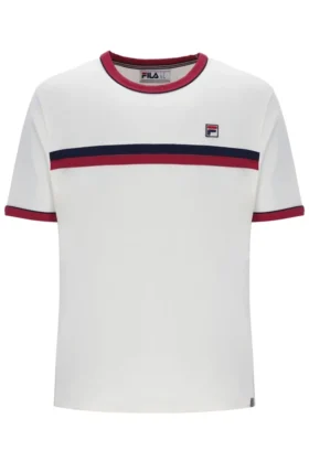 Camiseta Rosario de Gardenia con rayas de felpa