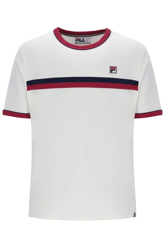 Camiseta Rosario de Gardenia con rayas de felpa