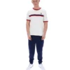 Camiseta Rosario de Gardenia con rayas de felpa
