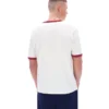 Camiseta Rosario de Gardenia con rayas de felpa