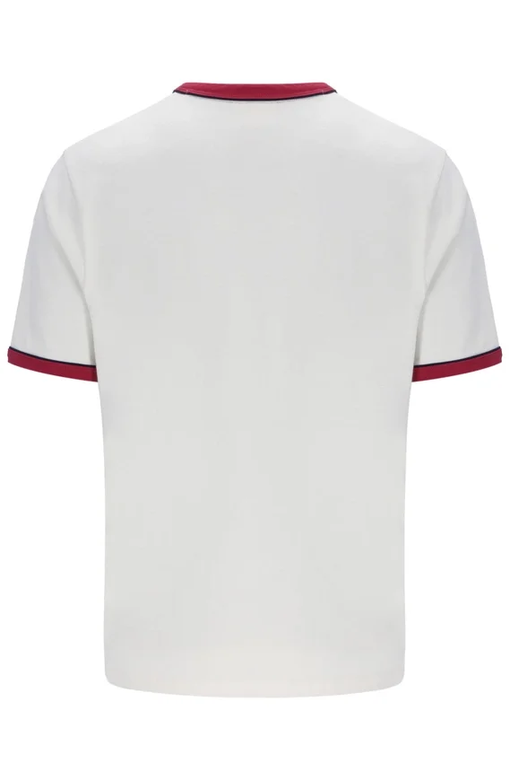 Camiseta Rosario de Gardenia con rayas de felpa