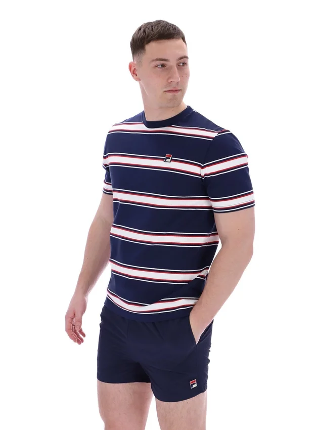 Camiseta Sanders con rayas teñidas en hilo
