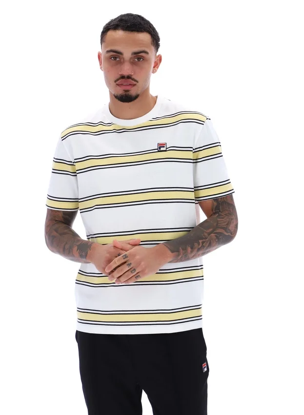 Camiseta Sanders con rayas teñidas en hilo