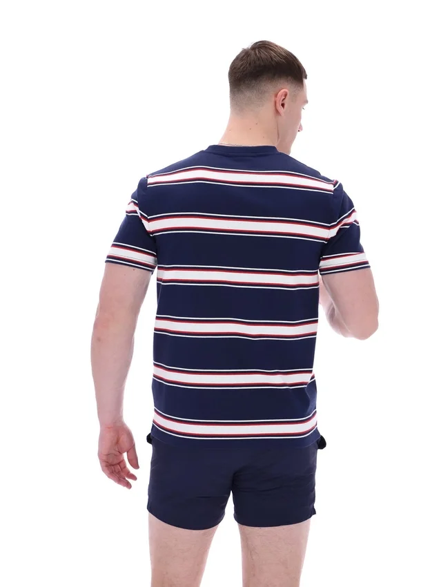 Camiseta Sanders con rayas teñidas en hilo
