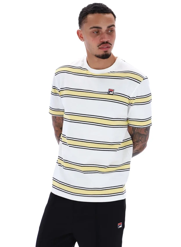 Camiseta Sanders con rayas teñidas en hilo