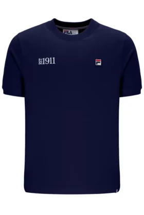 Camiseta sencilla Silvio de Fila en azul marino