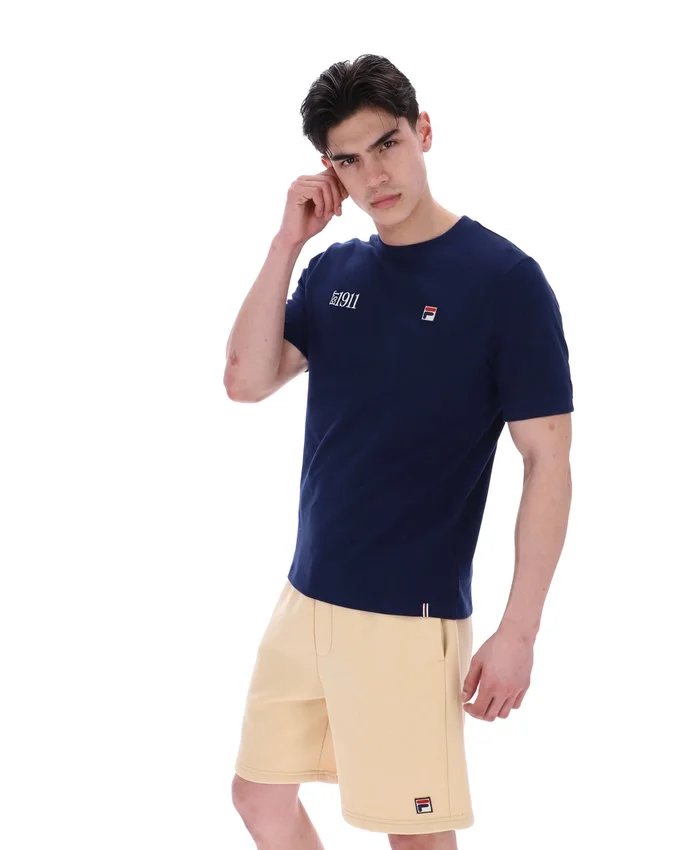Camiseta sencilla Silvio de Fila en azul marino
