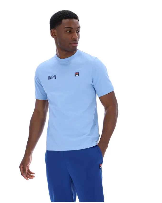 Camiseta Silvio Simple en color Frozen Fjord