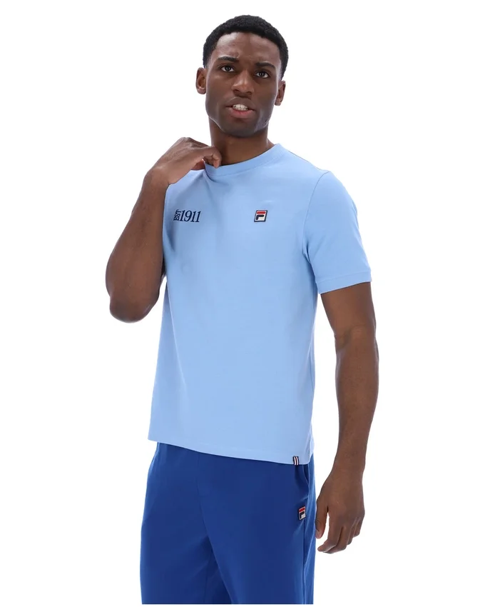 Camiseta Silvio Simple en color Frozen Fjord