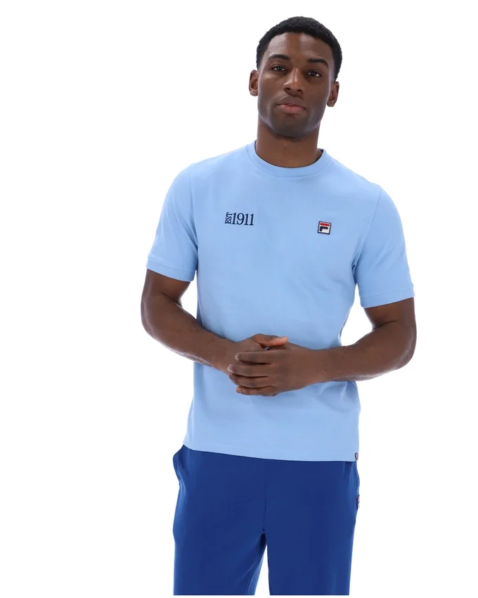 Camiseta Silvio Simple en color Frozen Fjord