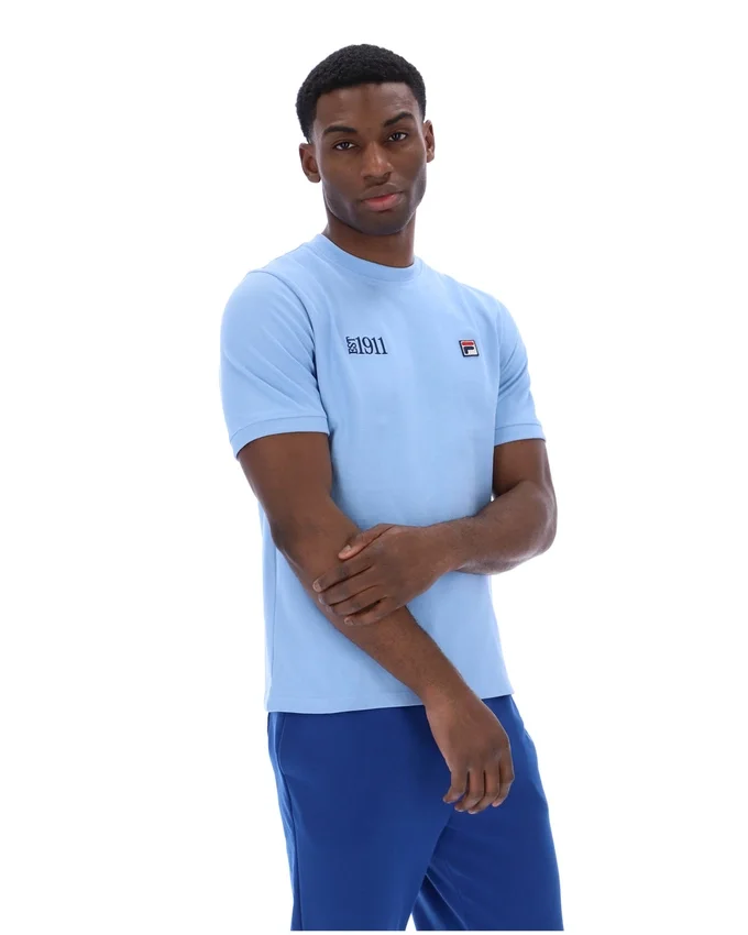 Camiseta Silvio Simple en color Frozen Fjord