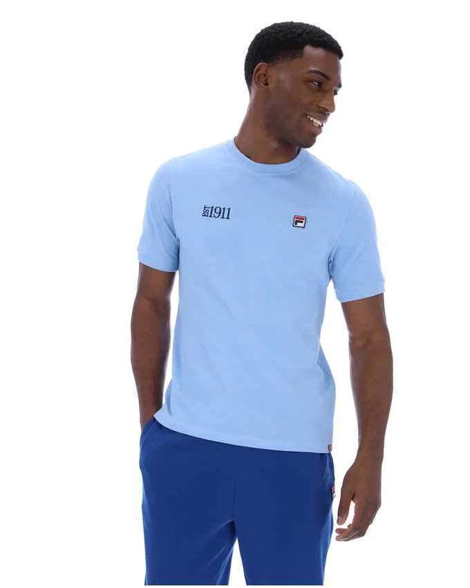 Camiseta Silvio Simple en color Frozen Fjord