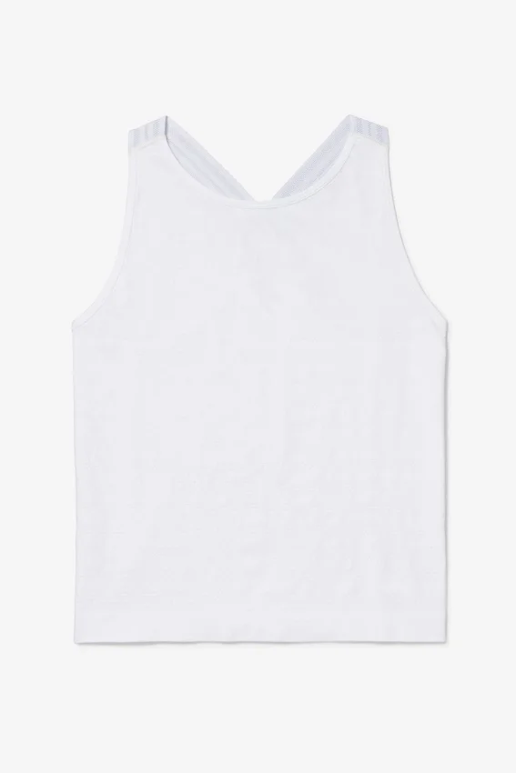 Camiseta sin costuras Center Court en blanco