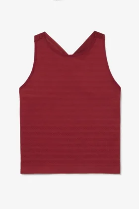 Camiseta sin costuras Center Court en rojo tibetano