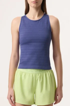 Camiseta sin costuras Skipper Blue Center Court