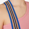 Camiseta sin mangas asimétrica rosa