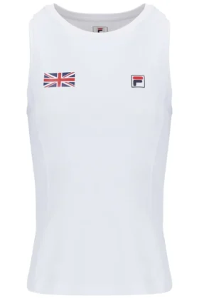 Camiseta sin mangas de tenis para mujer GB