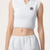 Camiseta sin mangas Fila x Hailey Baby en blanco