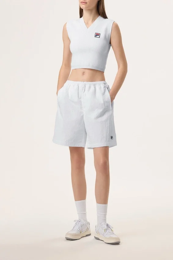 Camiseta sin mangas Fila x Hailey Baby en blanco