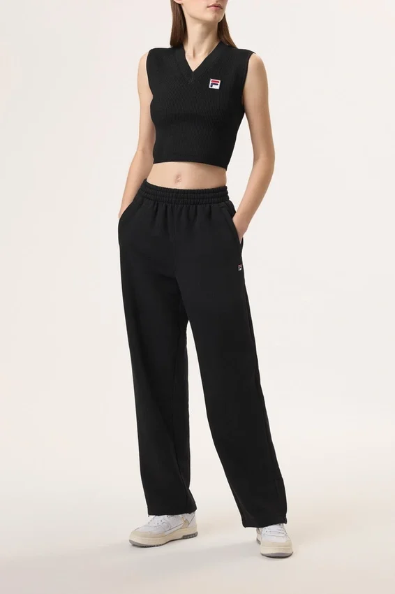 Camiseta sin mangas Fila x Hailey Baby en negro