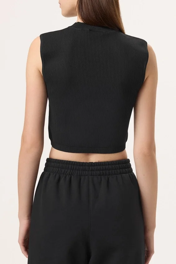 Camiseta sin mangas Fila x Hailey Baby en negro