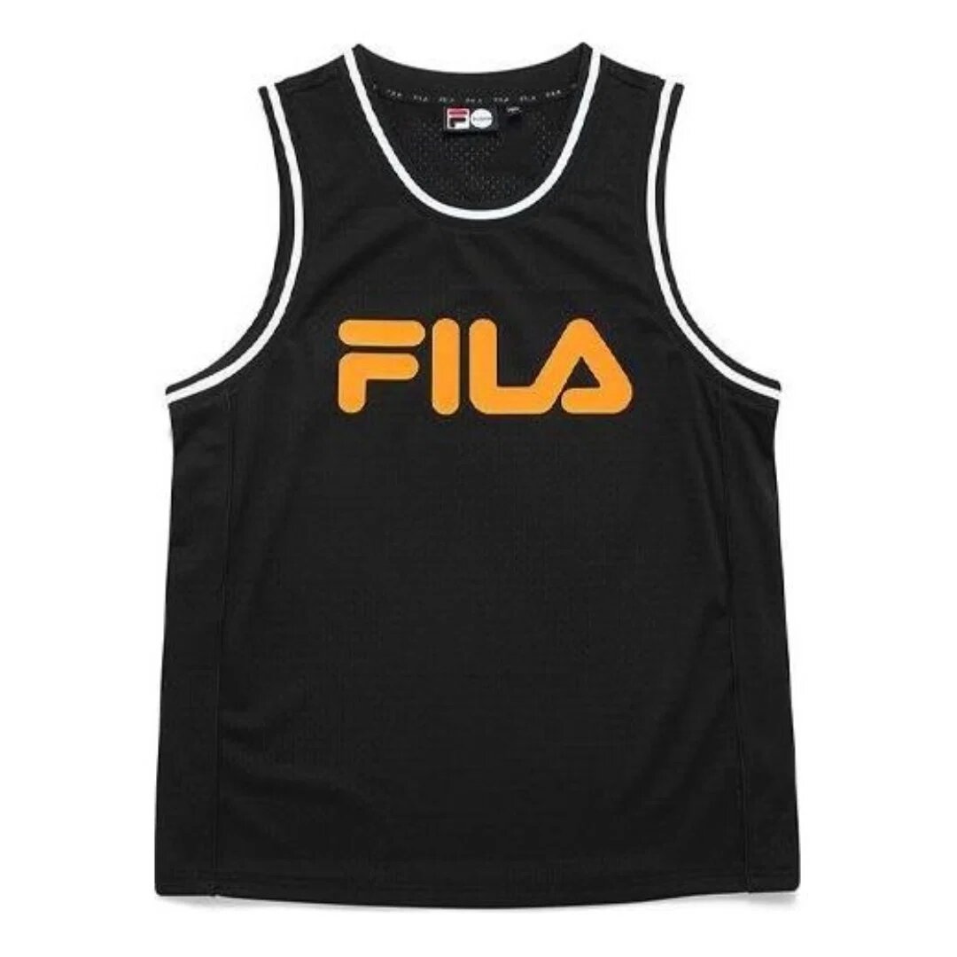 Camiseta sin mangas lisa «Negro Amarillo»