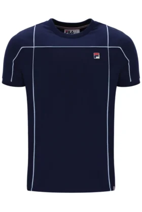 Camiseta Terri de Fila en azul marino con ribetes en contraste