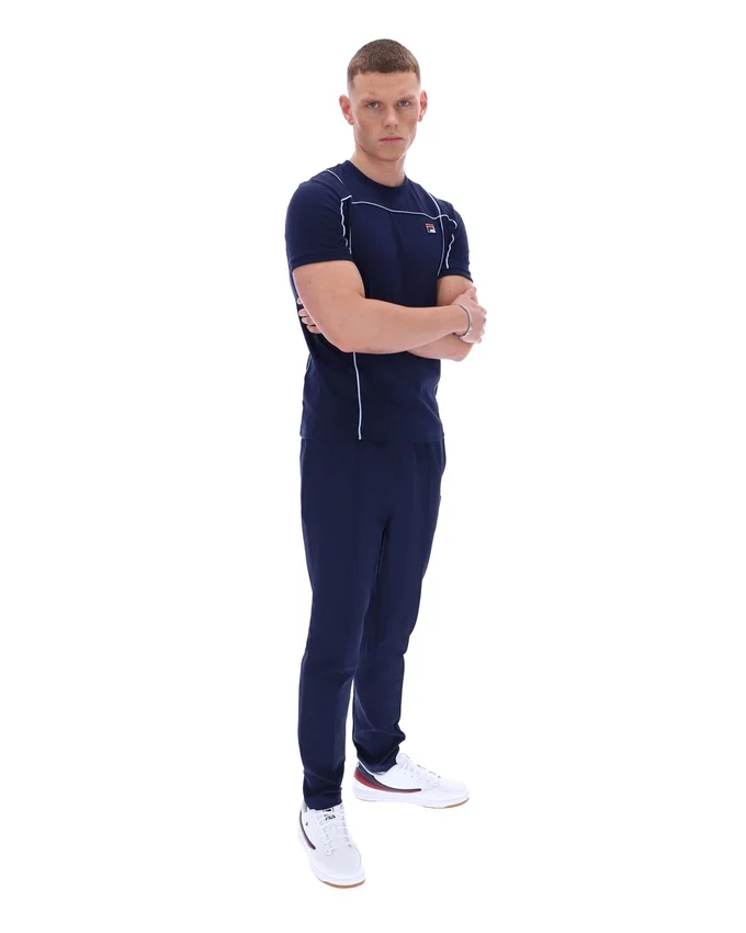 Camiseta Terri de Fila en azul marino con ribetes en contraste