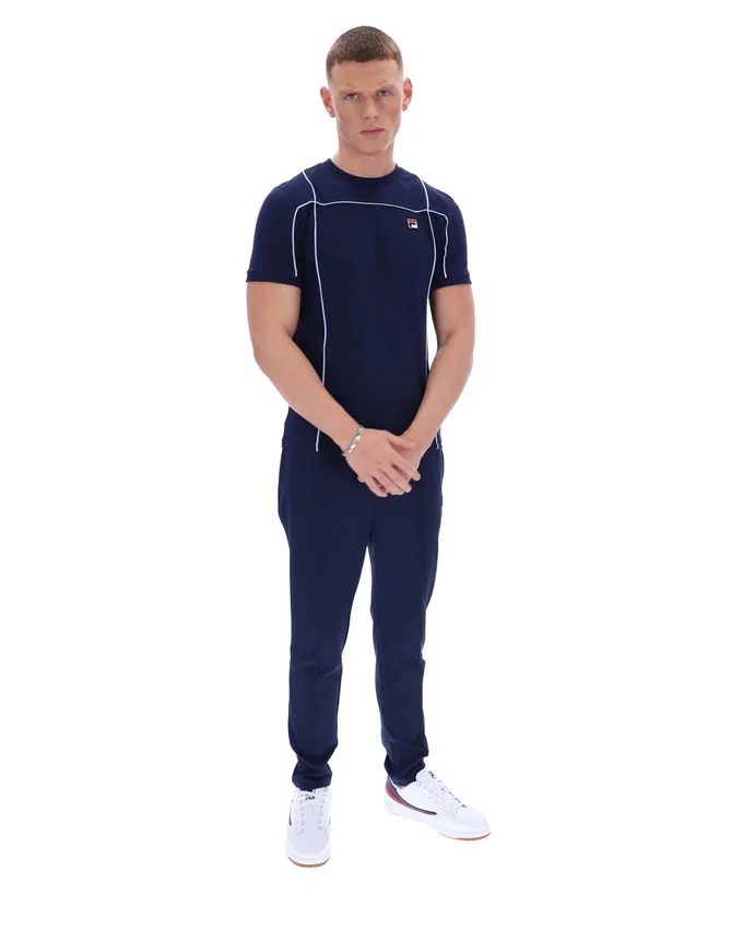 Camiseta Terri de Fila en azul marino con ribetes en contraste