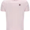 Camiseta Terri en rosa pálido con ribete en contraste