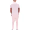 Camiseta Terri en rosa pálido con ribete en contraste