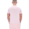 Camiseta Terri en rosa pálido con ribete en contraste