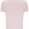 Camiseta Terri en rosa pálido con ribete en contraste