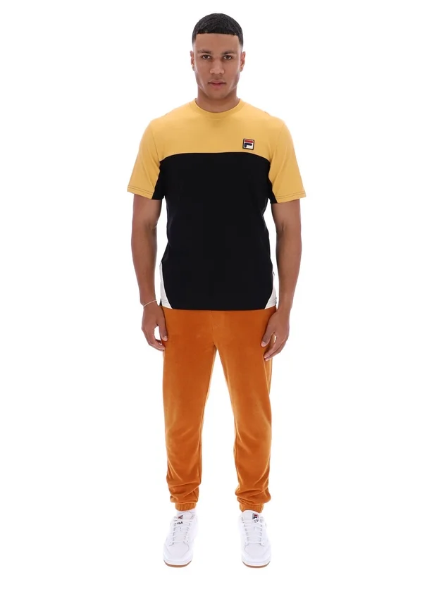Camiseta Tiebreaker con bloques de color de Oak Buff