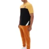 Camiseta Tiebreaker con bloques de color de Oak Buff