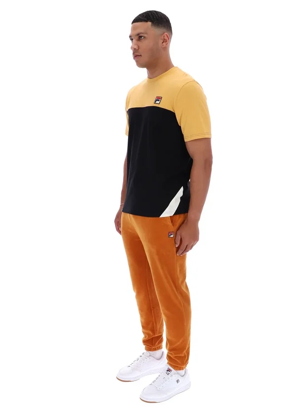 Camiseta Tiebreaker con bloques de color de Oak Buff
