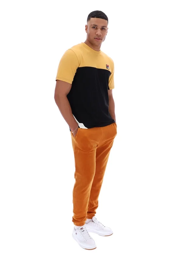 Camiseta Tiebreaker con bloques de color de Oak Buff